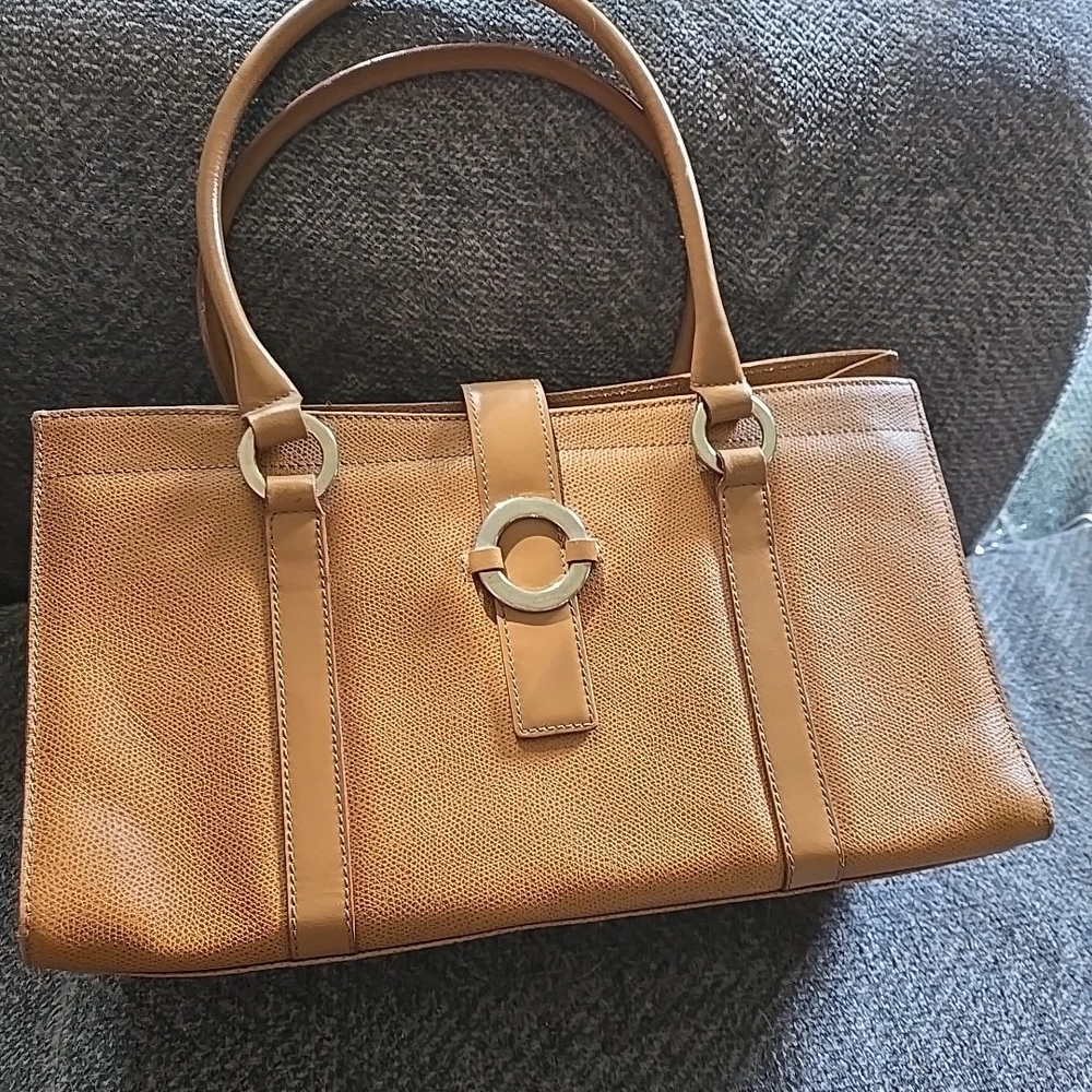 Vintage Nordstrom Tan Leather Satchel